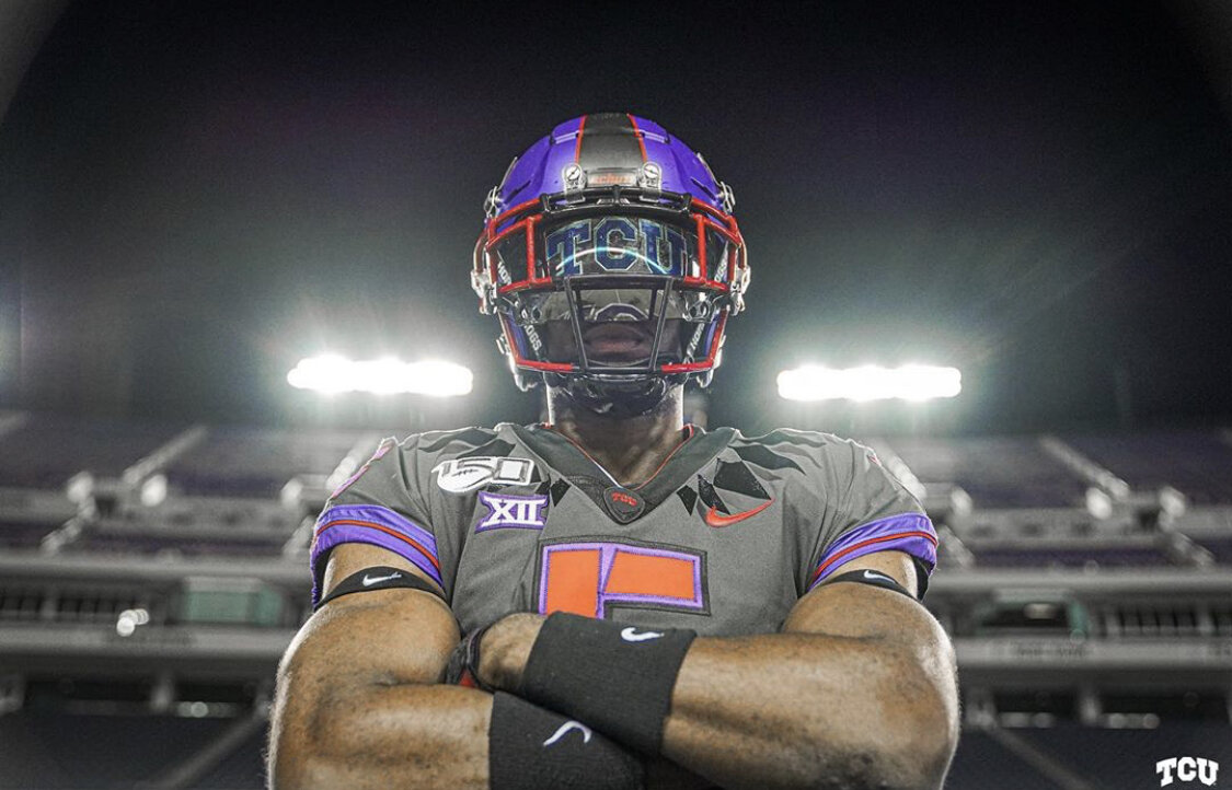 TCU football wearing our warrior Eye Black strips • Available here