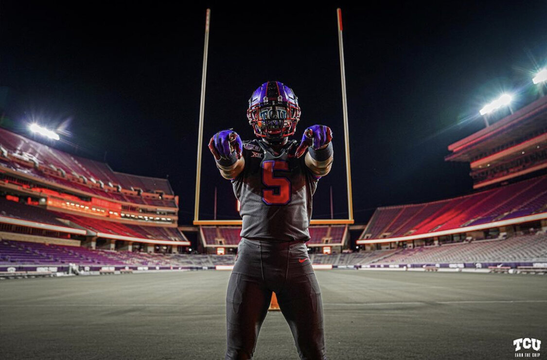 TCU football wearing our warrior Eye Black strips • Available here