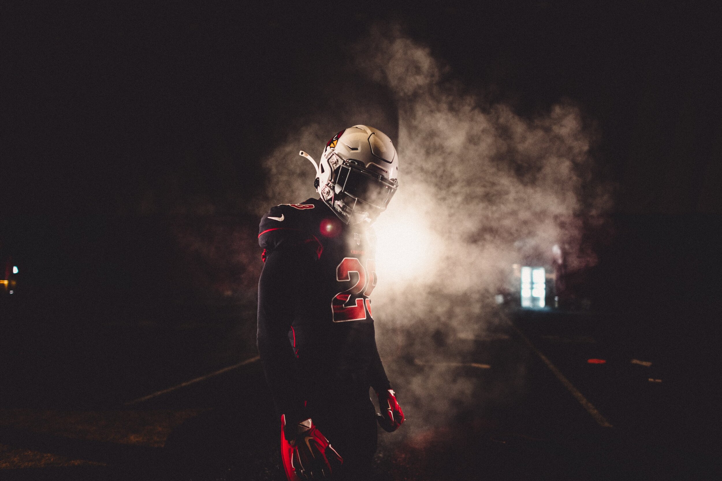 arizona cardinals color rush jersey