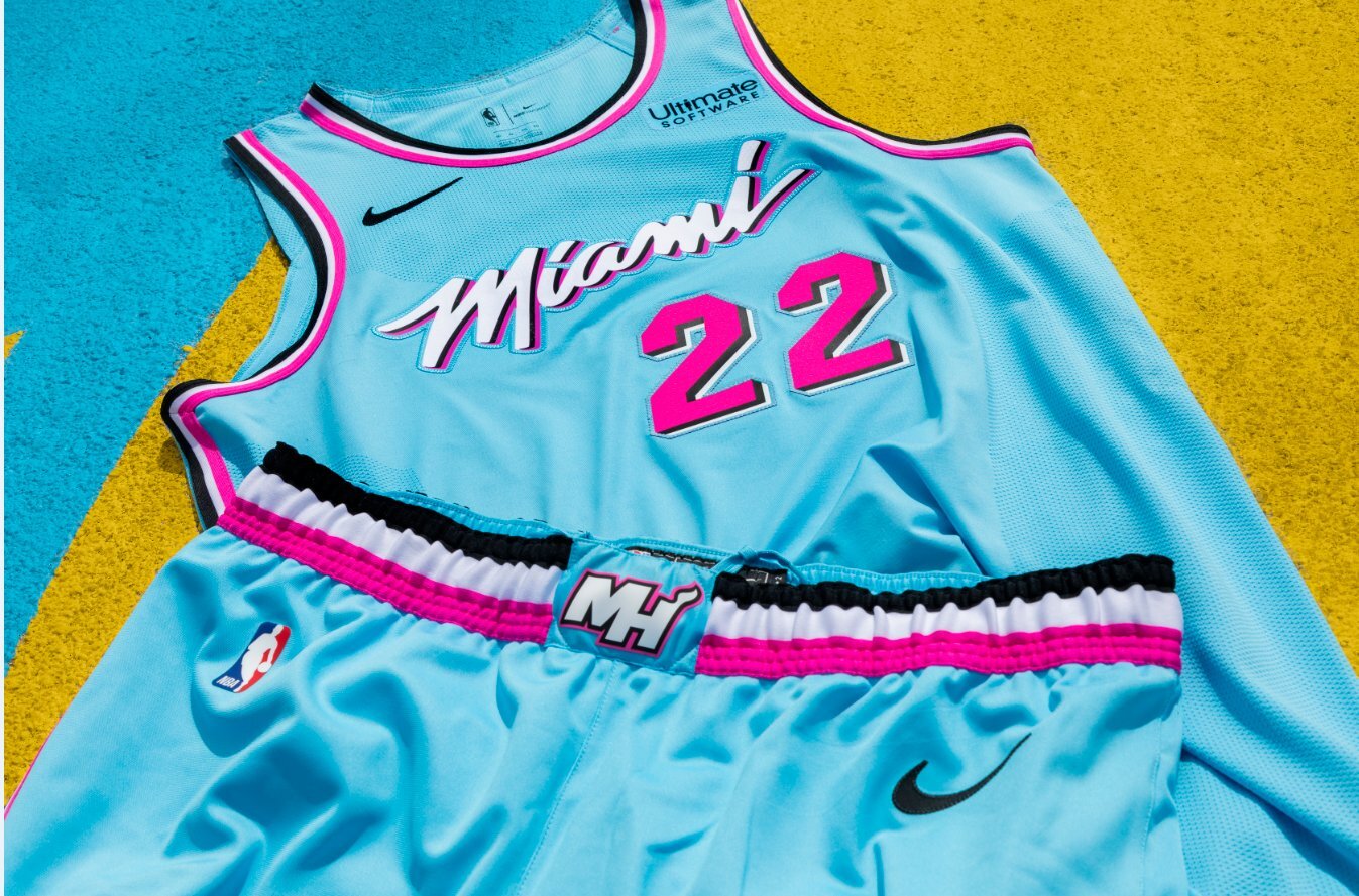 Here's Every Miami Heat City Edition Jerseys including 2020's ViceWave