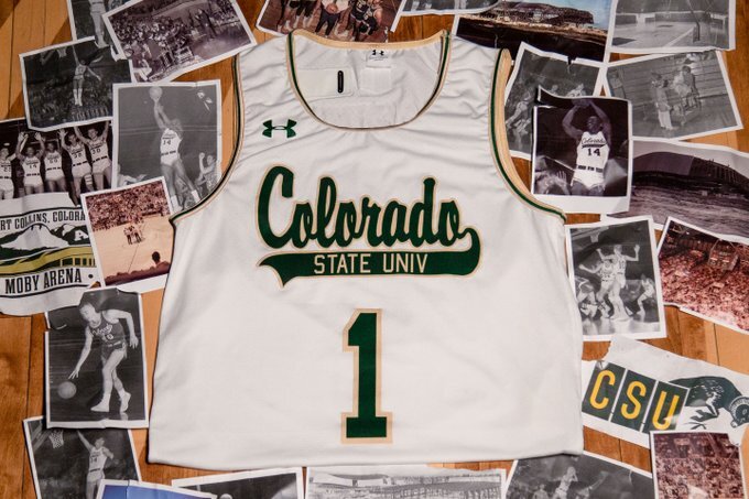 Colorado State Throwback Basketball Uniform