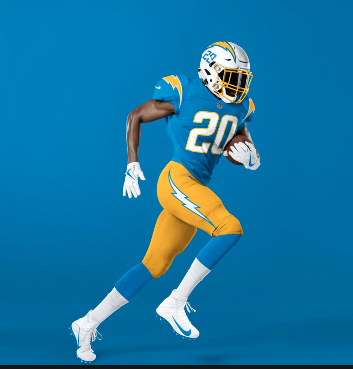 Los Angeles Chargers Navy Color Rush Uniform — UNISWAG