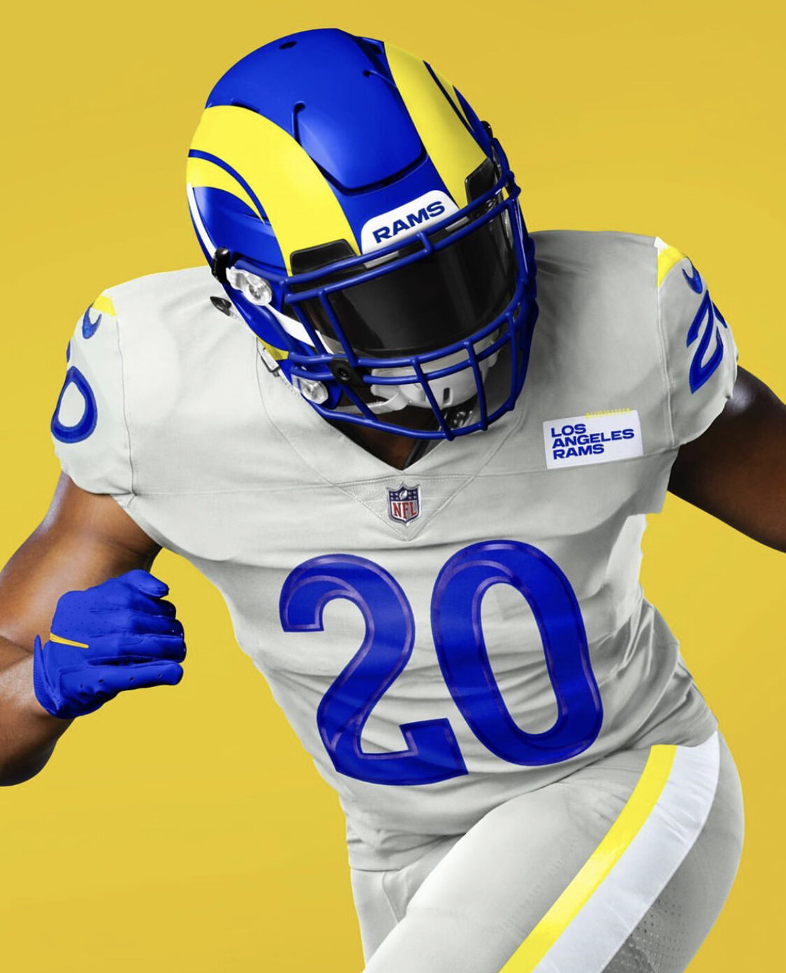 rams blue and yellow jersey
