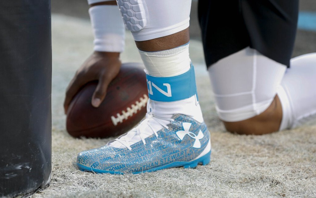 blue cam newton cleats