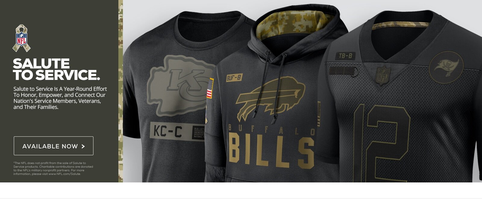 armed forces nfl sweatshirts