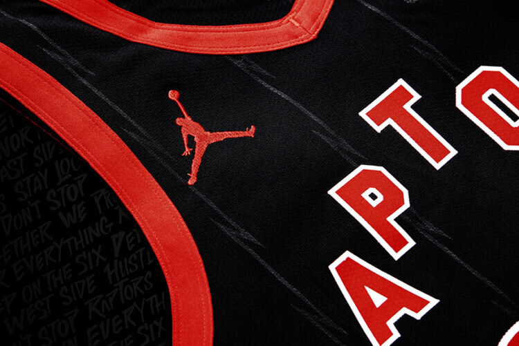 toronto raptors jersey black