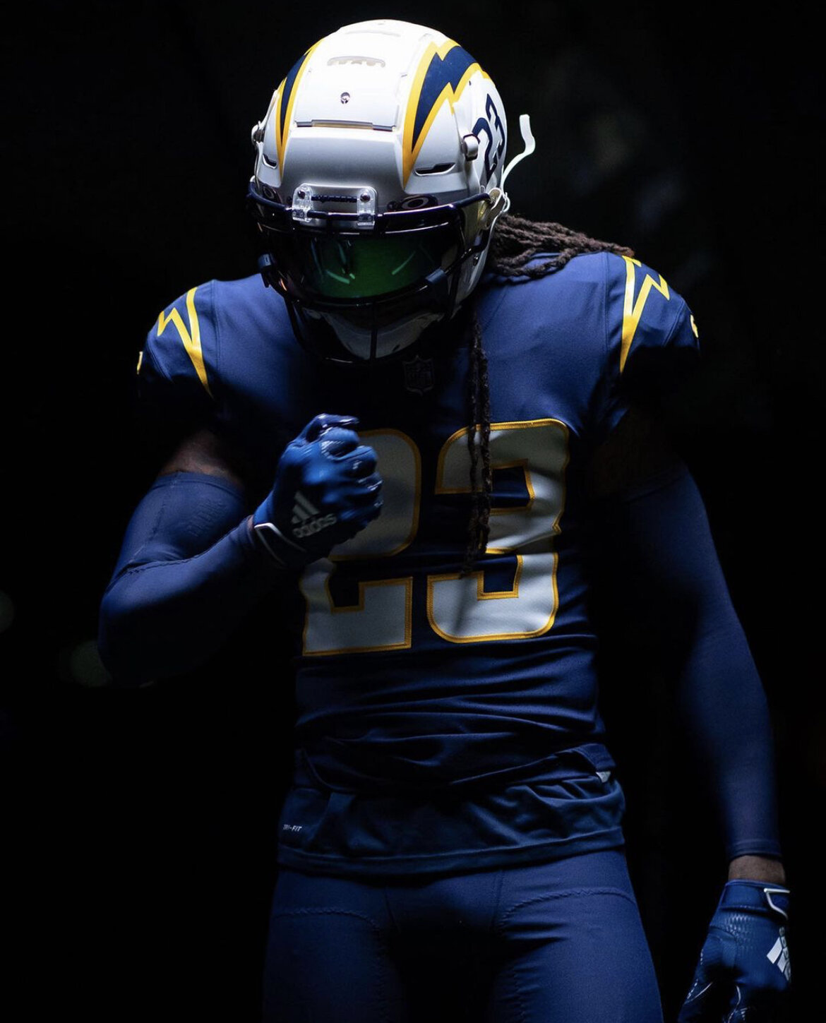 Los Angeles Chargers Navy Color Rush Uniform — UNISWAG