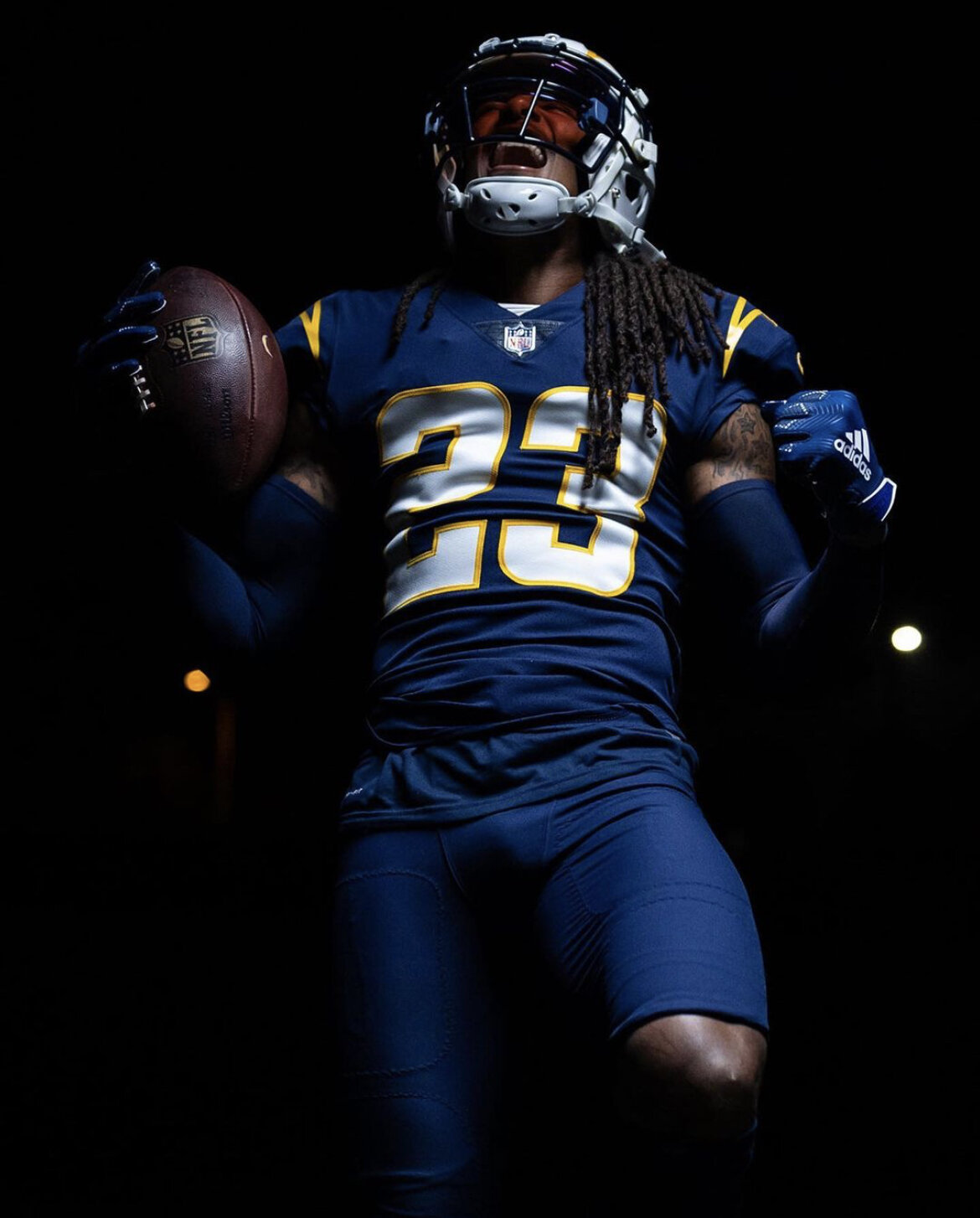 Los Angeles Chargers Navy Color Rush Uniform — UNISWAG