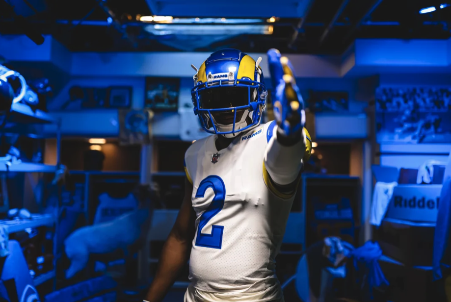 2021 Los Angeles Rams 'modern throwback' jersey