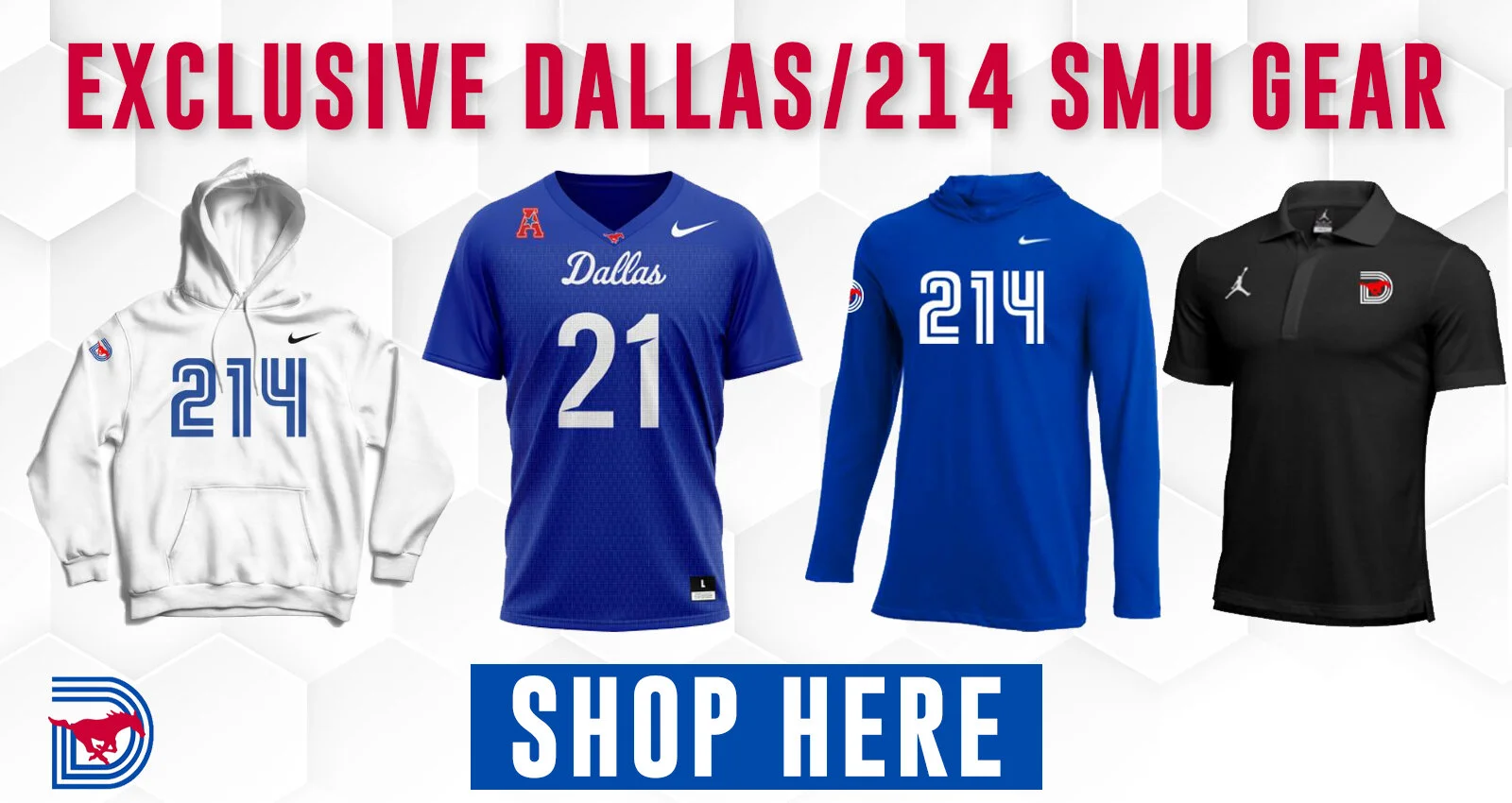 SMU Blue Dallas Jersey — UNISWAG