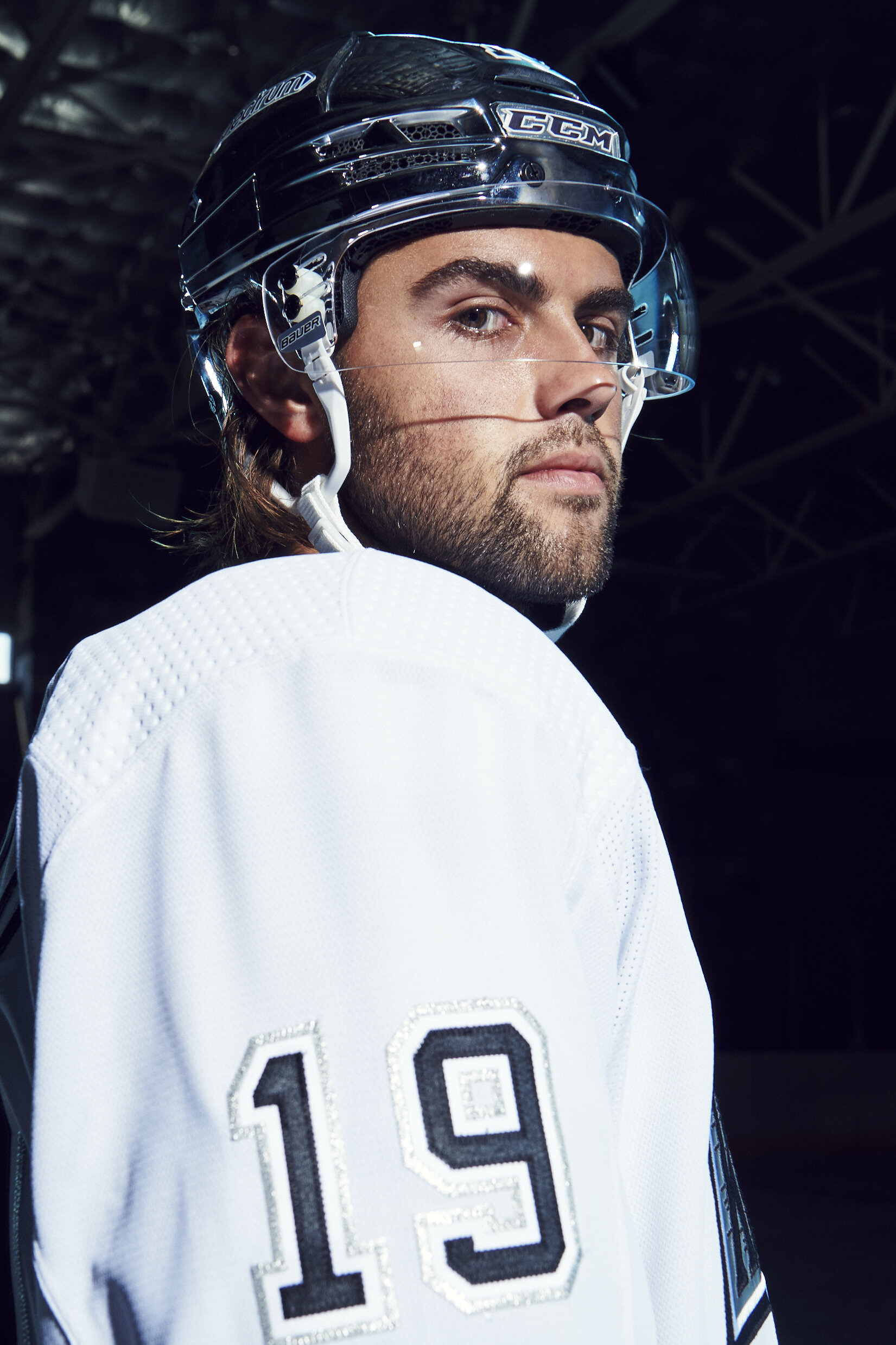 The Los Angeles Kings are debuting their new alternate jerseys and chrome  helmets against the Capitals