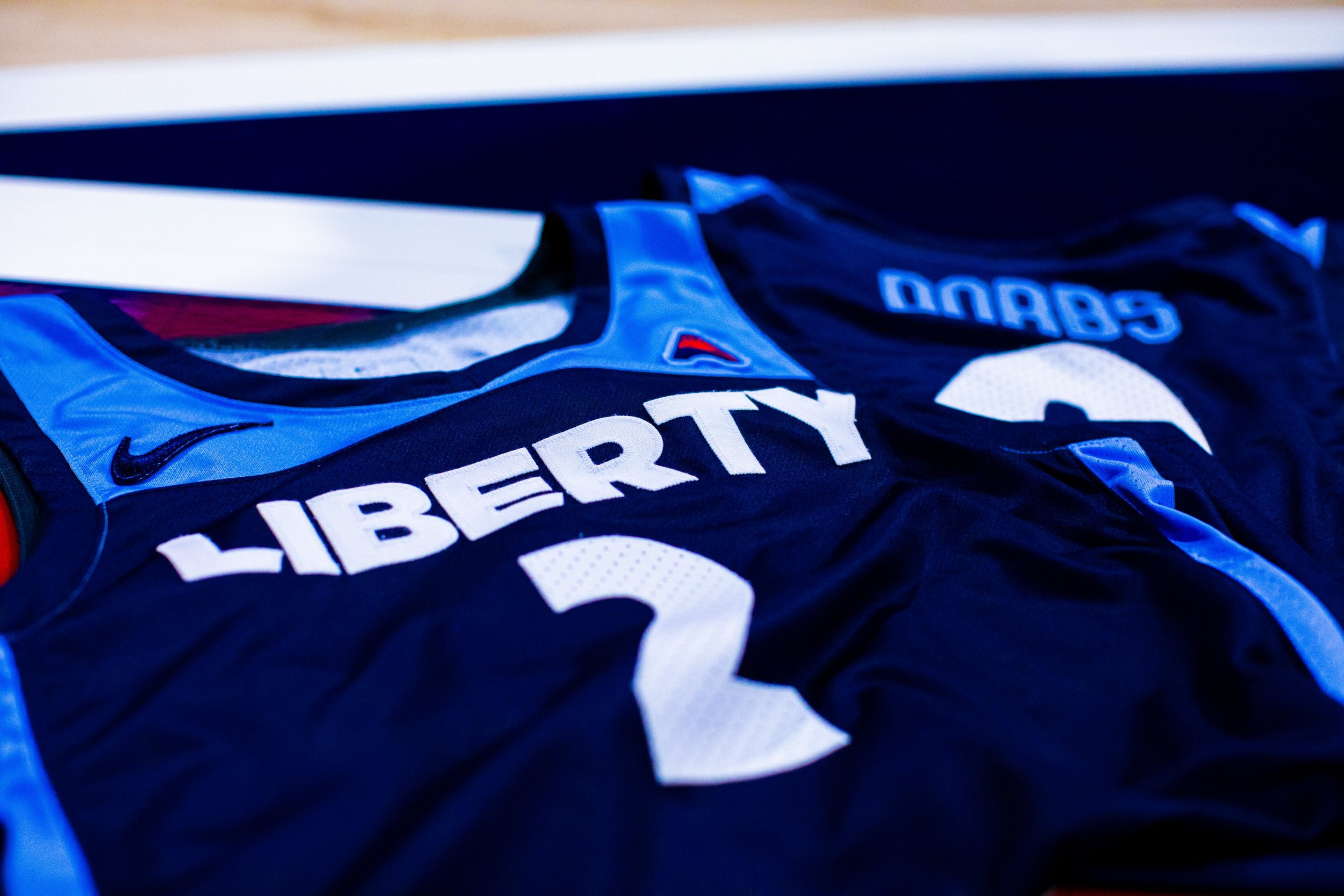 Men's Red Liberty Flames Basketball Jersey
