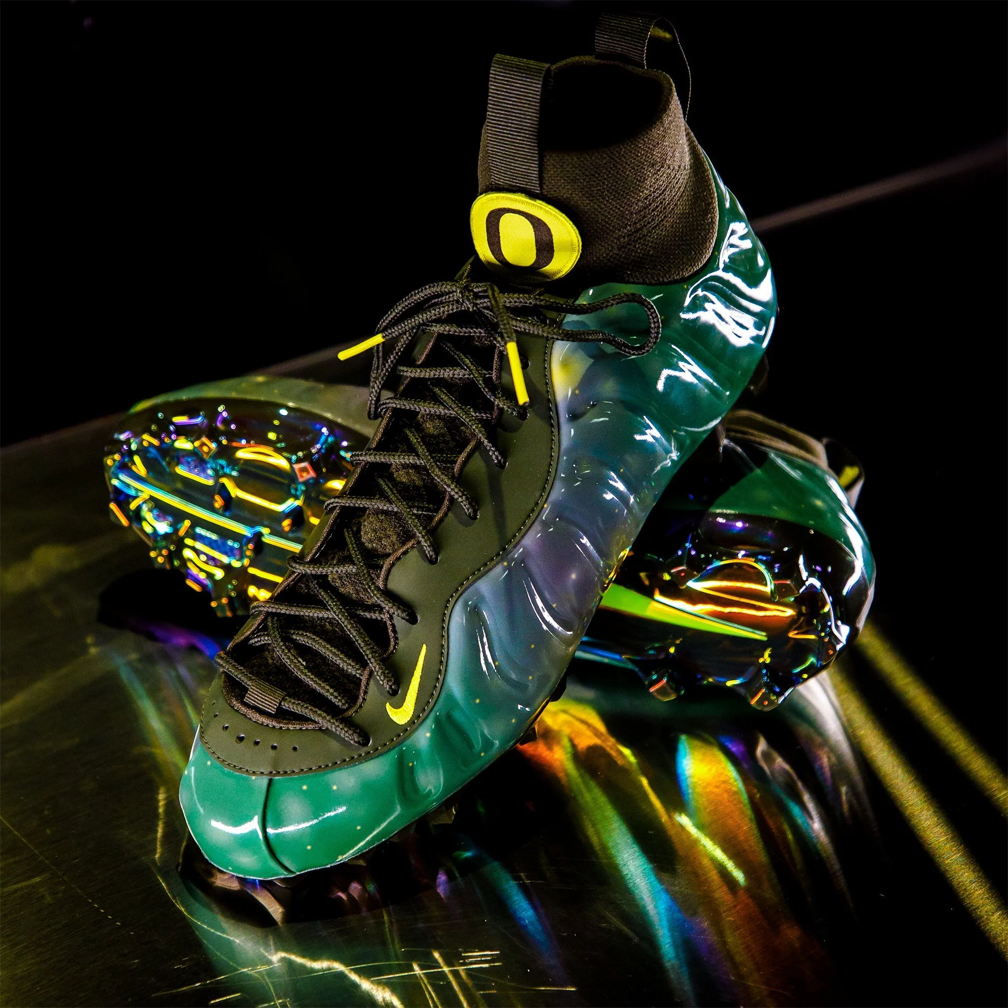 Oregon Football Galaxy Vaporposite Cleats