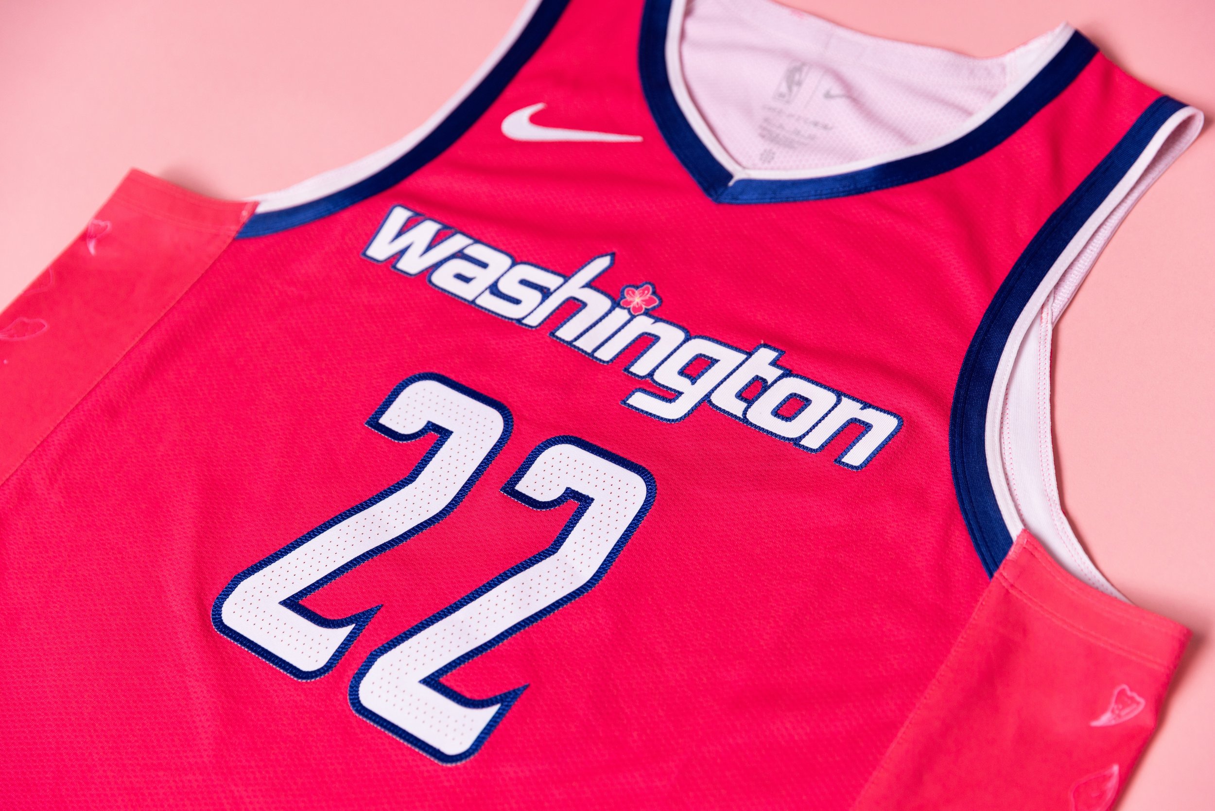 Nationals and Wizards cherry blossom Nike jersey