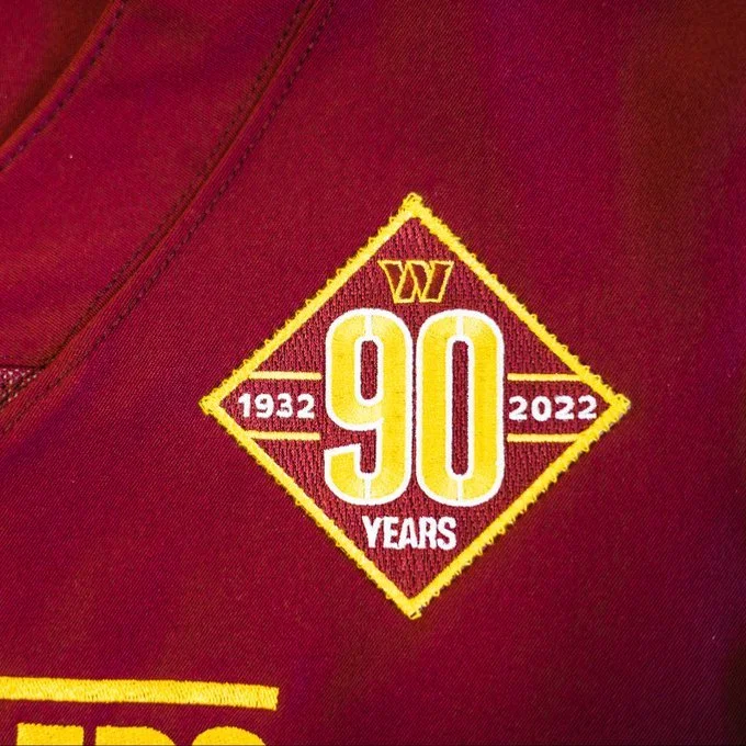 Washington Commanders 90th Anniversary Patch