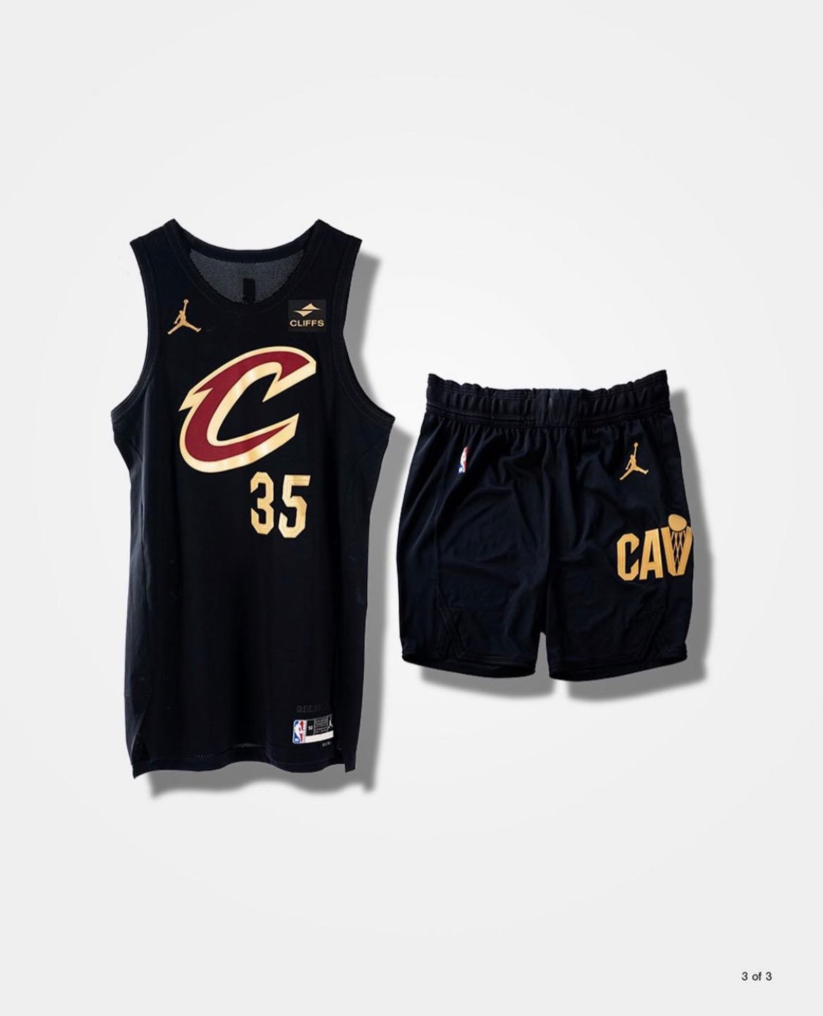 Cleveland Cavaliers #2 Game Issued Black Grey Rev Practice Jersey 70