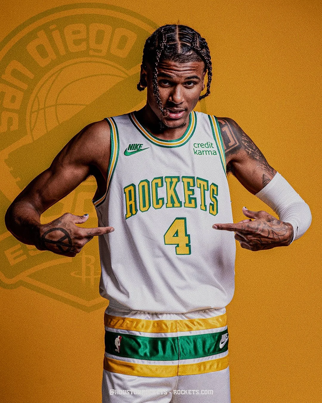 Houston Rockets Hardwood Classic Uniform