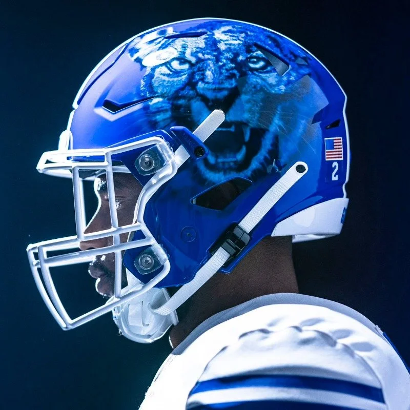BYU Football Hand Painted Helmets