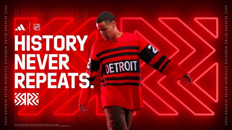 Detroit Red Wings retro jersey now available