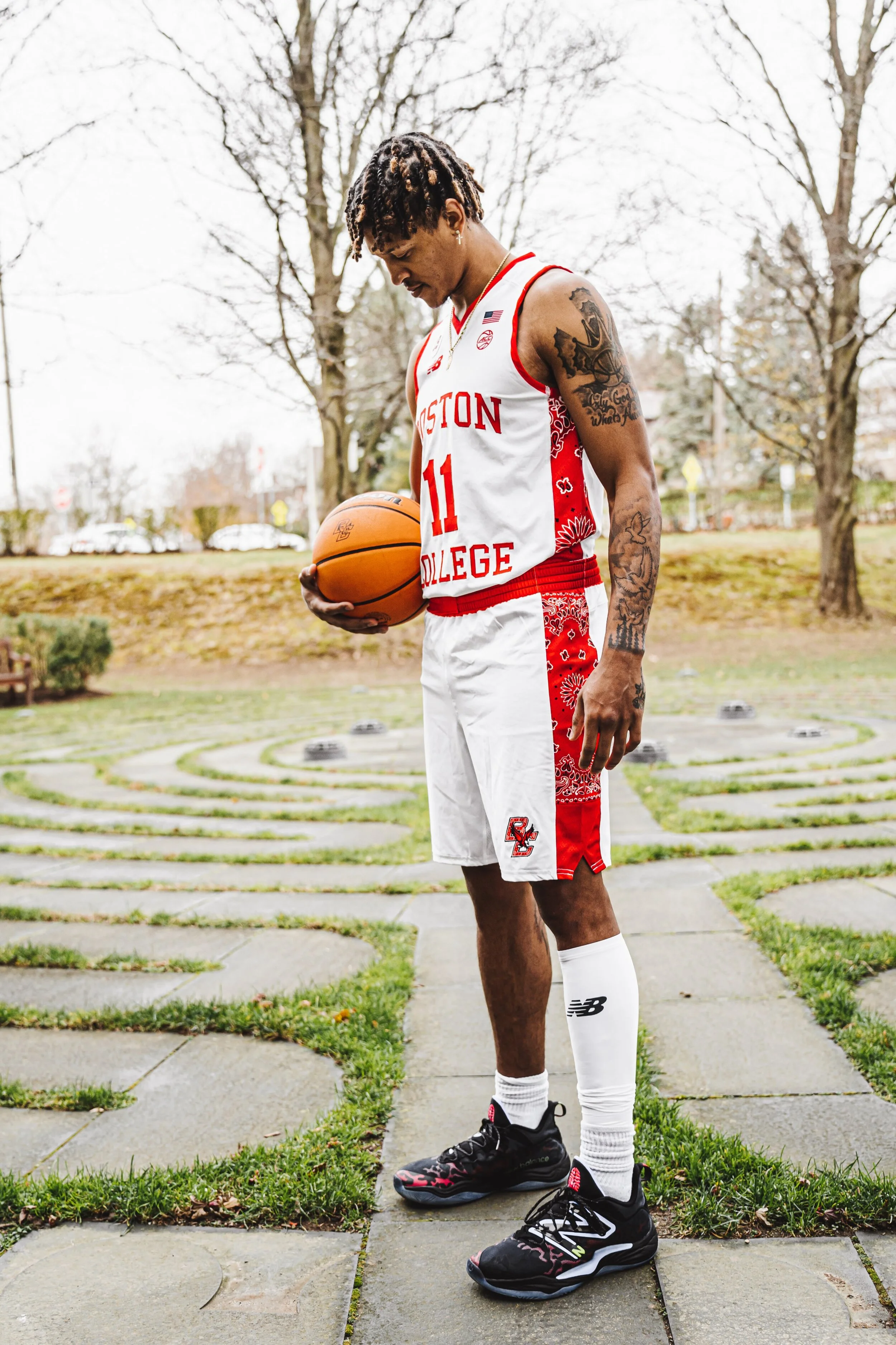 Boston College Men's Basketball Red Bandanna Uniform