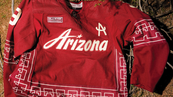 Rhuigi Villaseñor x Arizona Coyotes Desert Night jerseys 