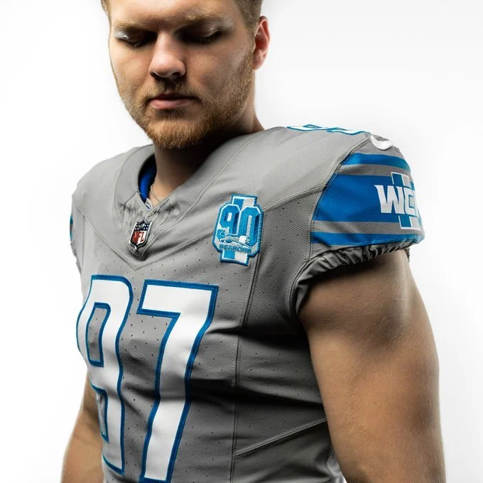 Detroit Lions 90th Season Patch