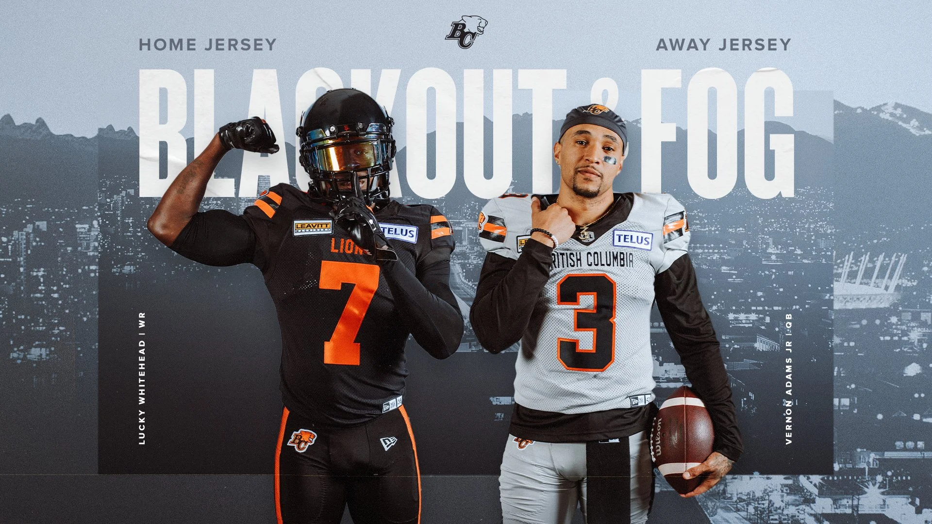 New Uniforms for The BC Lions