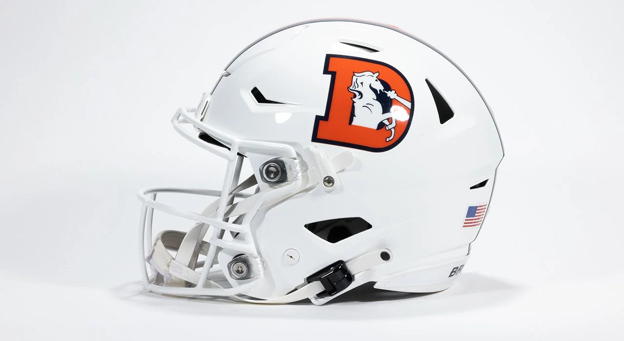 Denver Broncos "Snowcapped" Alternate Helmet
