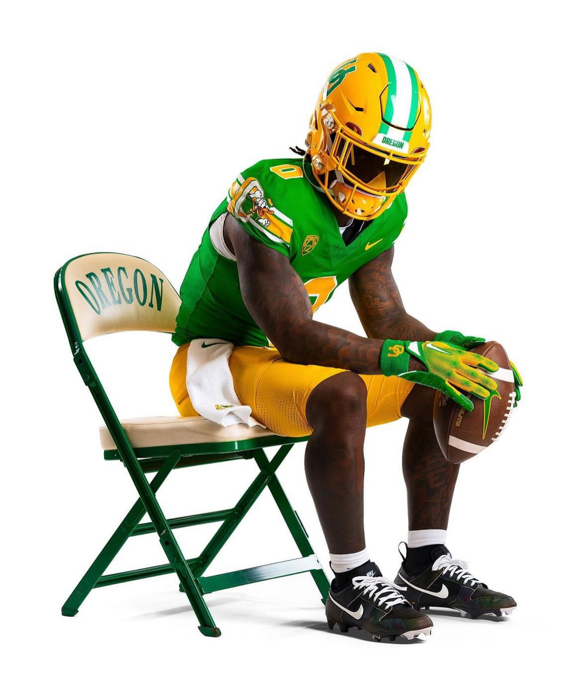 Men's Oregon Ducks 'Mighty Oregon' 1984 Throwback Jersey - Stitched - Vgear