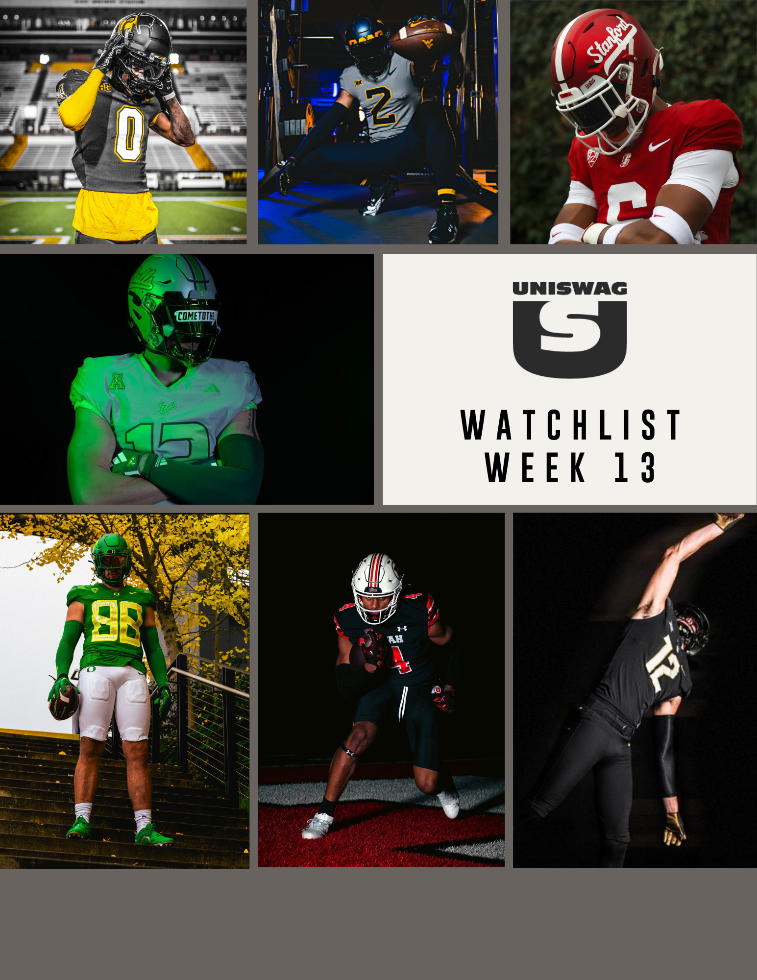 2023 Week 13 UNISWAG Watchlist