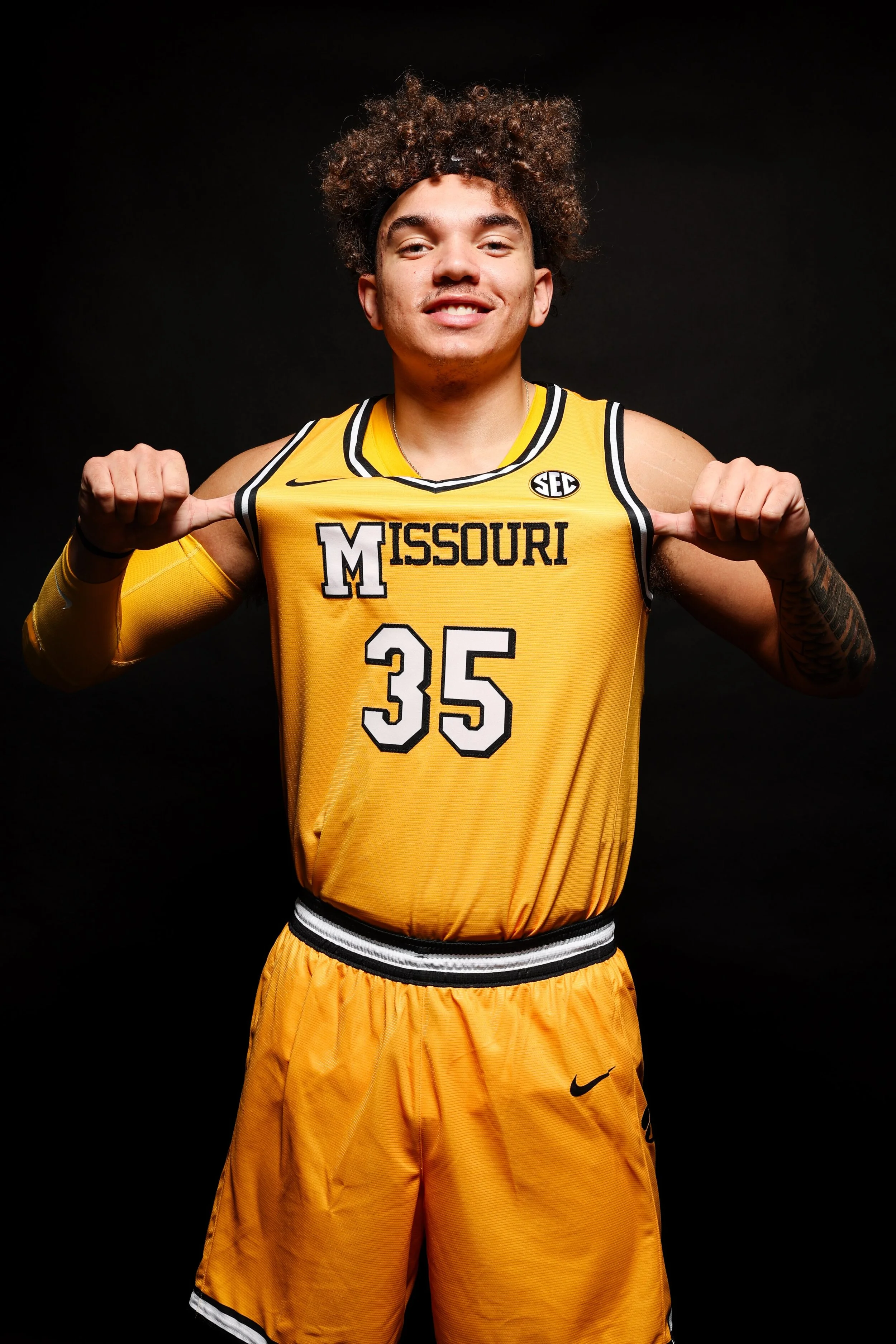 Missouri Men's Basketball Gold Throwback Uniform