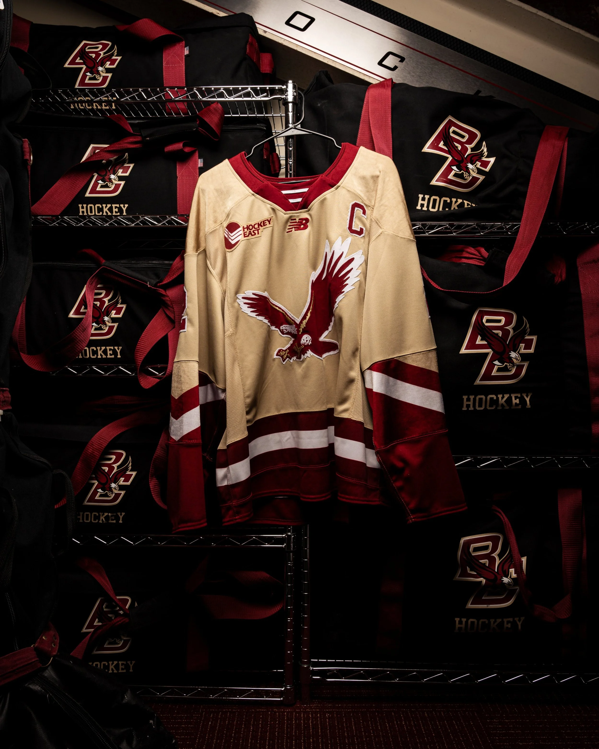 Boston College Gold Alternate Hockey Jerseys