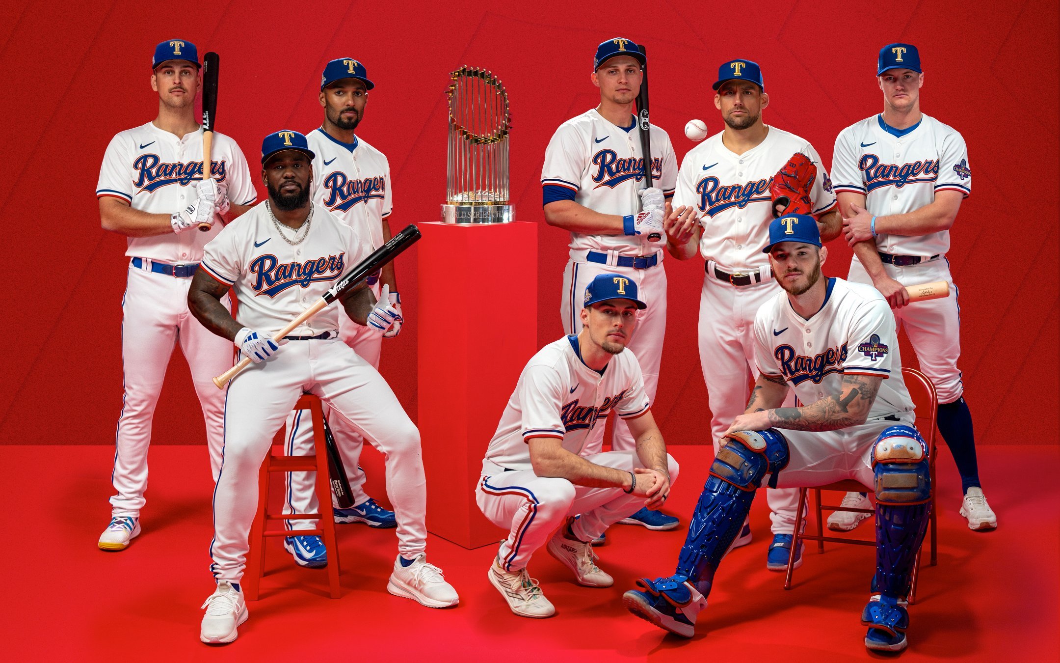 Texas Rangers Gold-Trimmed World Series Championship Uniform