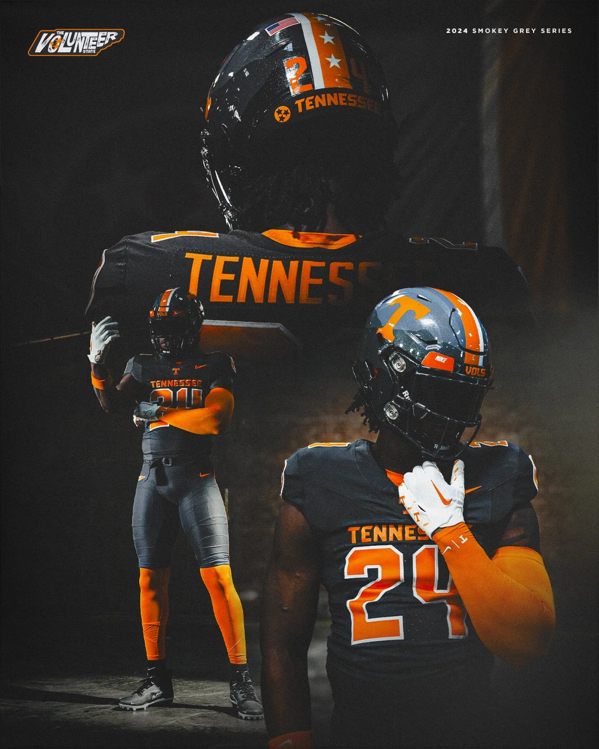 Tennessee Football Unveils 2024 Smokey Grey Uniform
