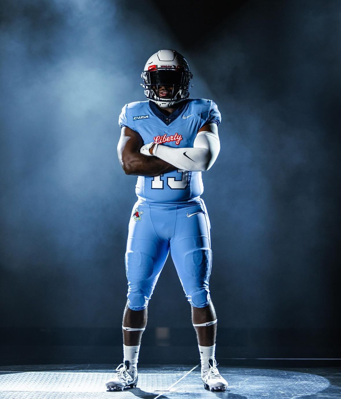 Liberty Football Debuts New Light Blue Uniform