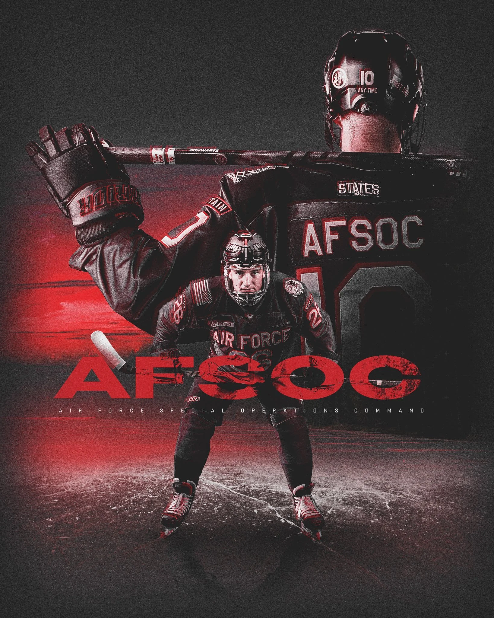 Air Force Hockey Honors Special Operations with Tribute Uniform