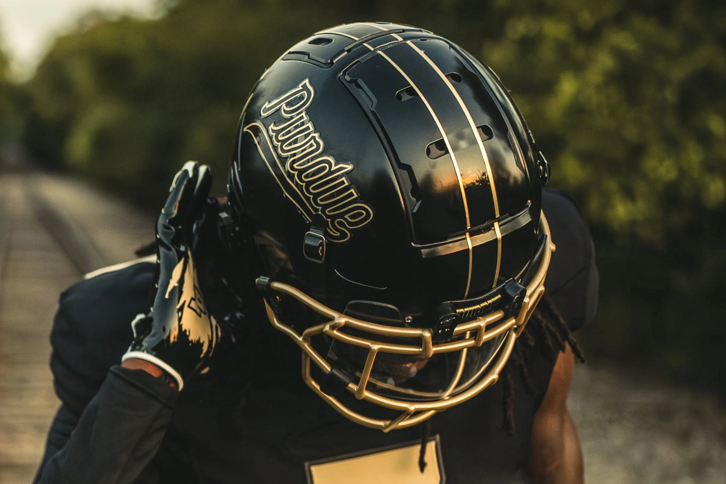 Purdue Unveils All-Black Alternate Uniform Featuring Script Helmet