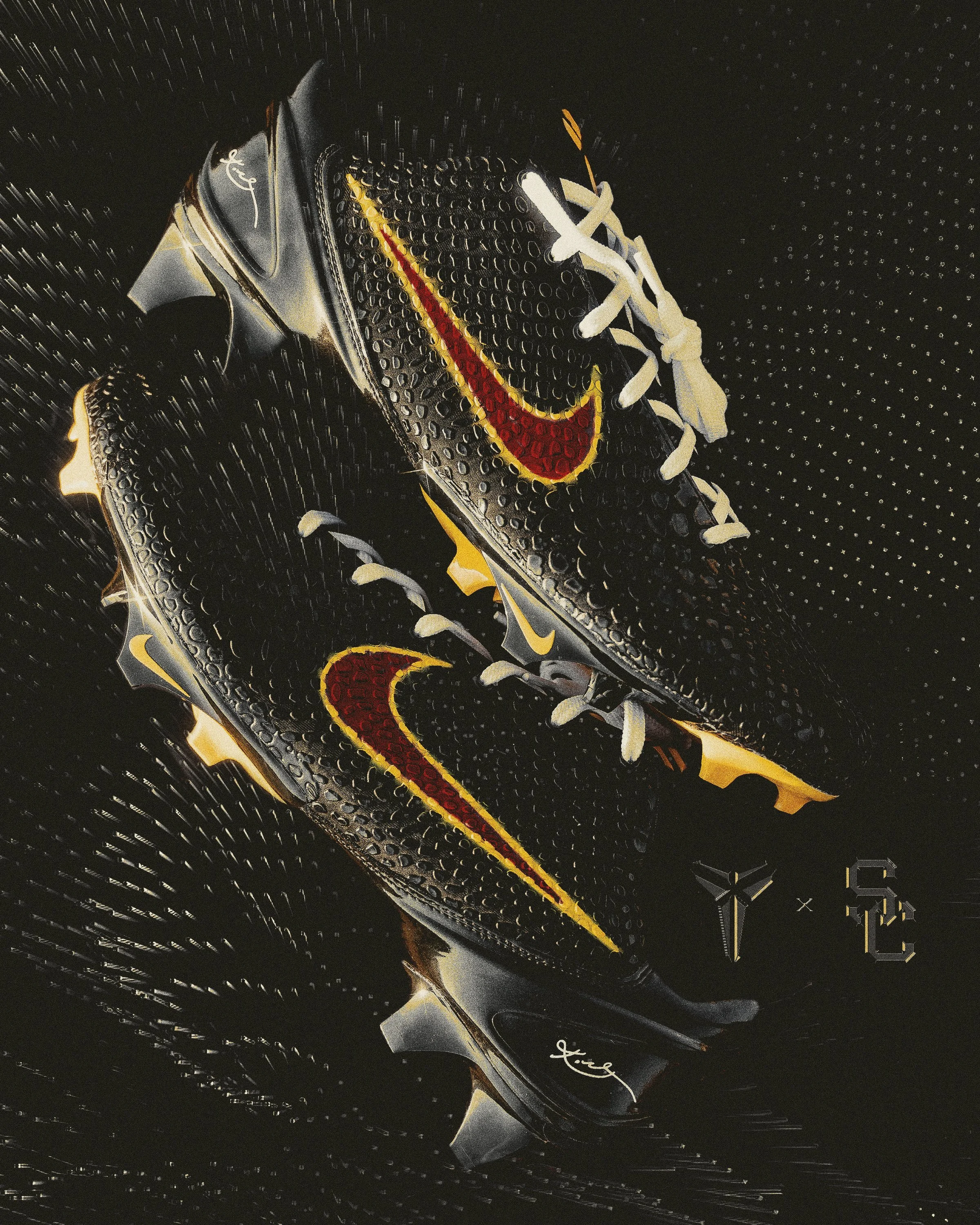 Nike Kobe 6 “USC” Cleats for USC Football