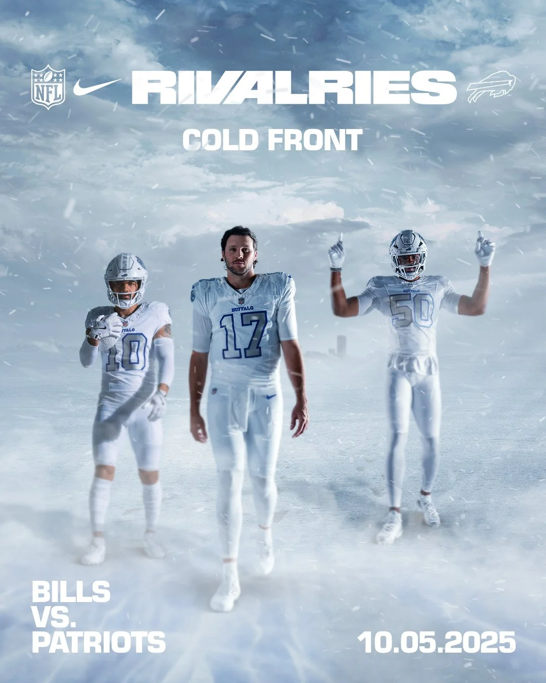 Buffalo Bills Unveil “Cold Front” Rivalries Uniforms