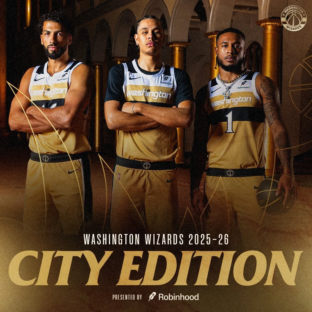Wizards Unveil Black and Gold City Edition Uniform for 2025-26 Season