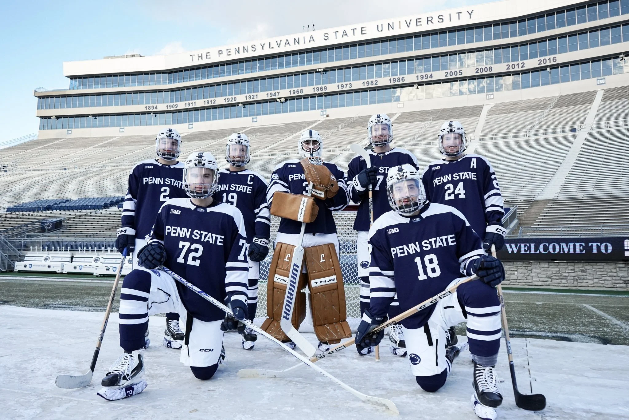 Penn State Hockey Reveal Football-Inspired Sweater for Beaver Stadium Outdoor Game