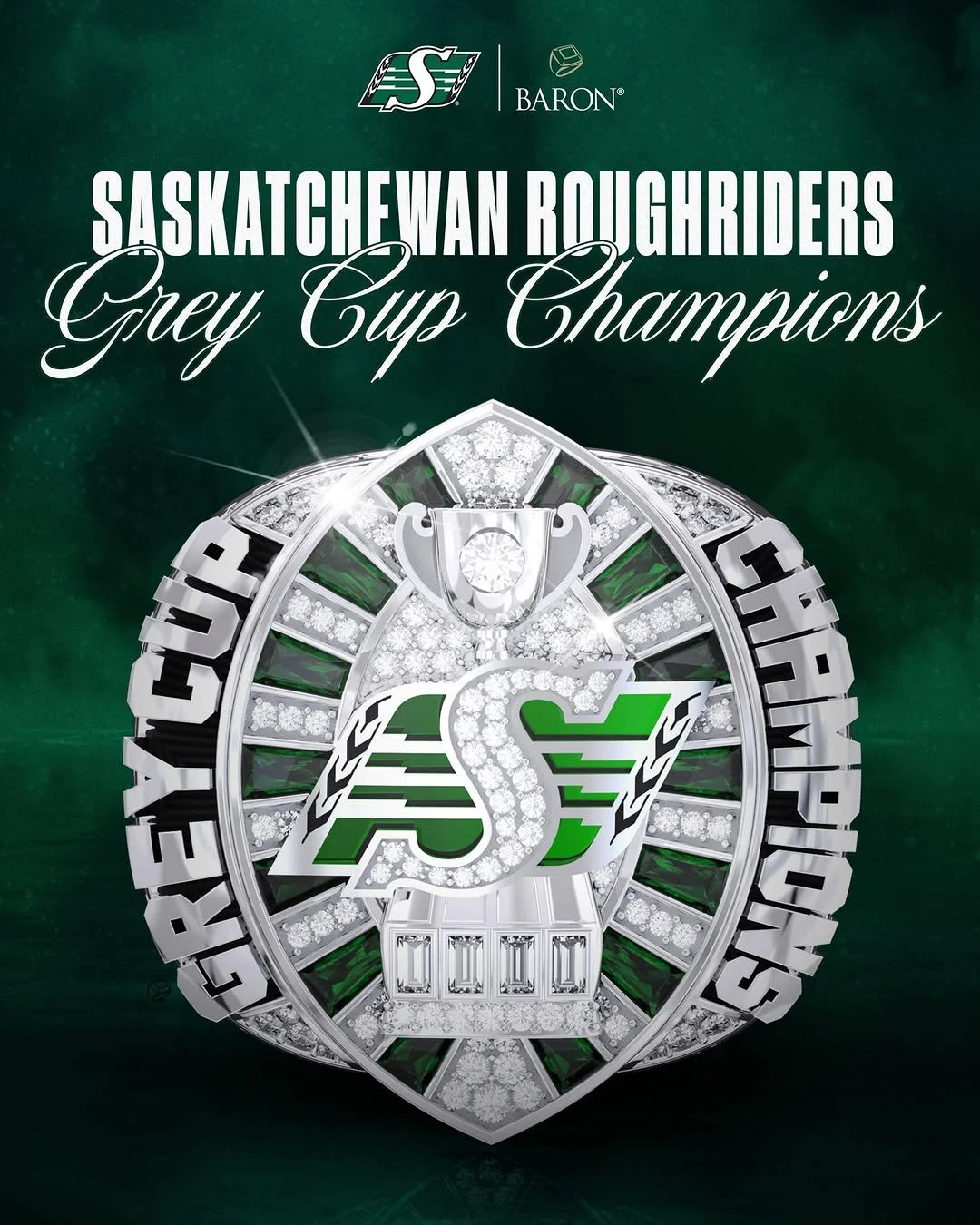 Saskatchewan Roughriders Unveil 2025 Grey Cup Championship Ring