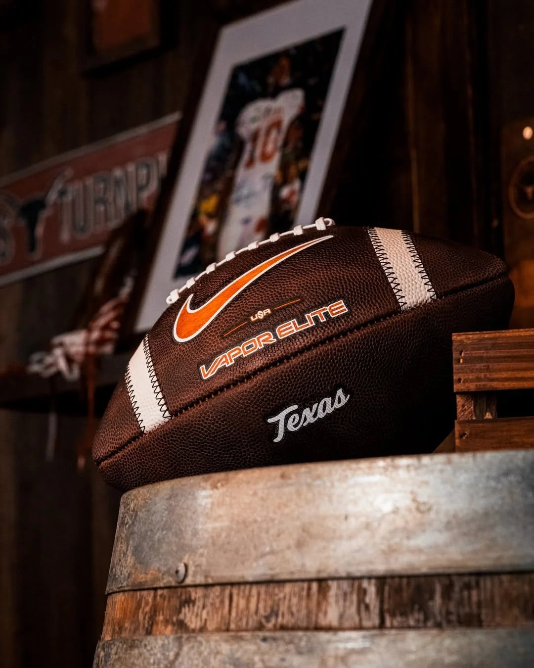 Texas Football Unveil Bevo-Inspired Authentic Game Ball