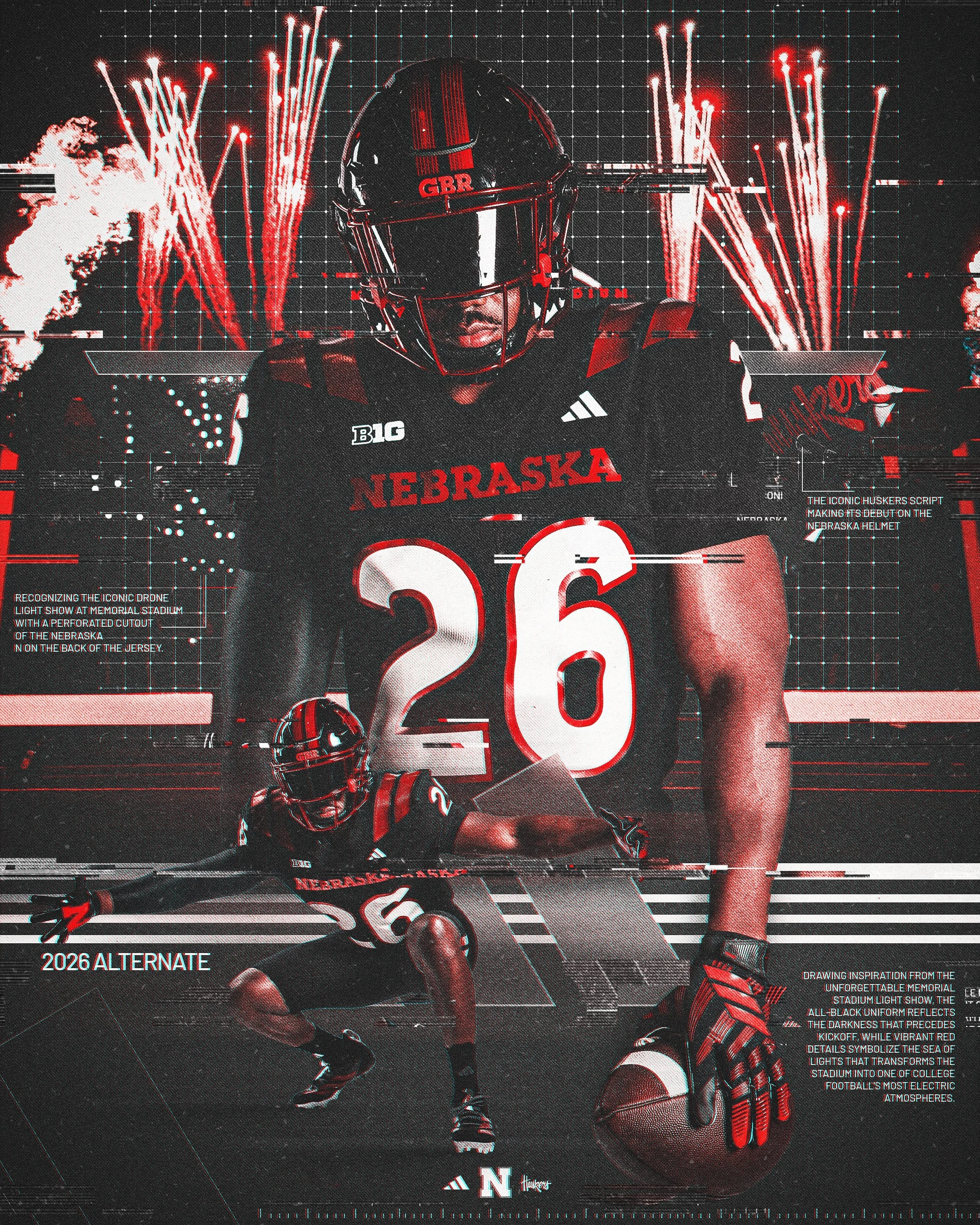 Nebraska Unveils New Black Uniform