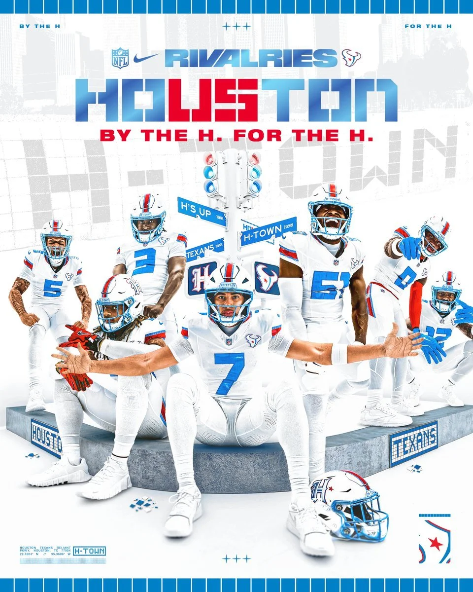 Houston Texans Unveil “HOUSTON/US” Rivalries Uniform