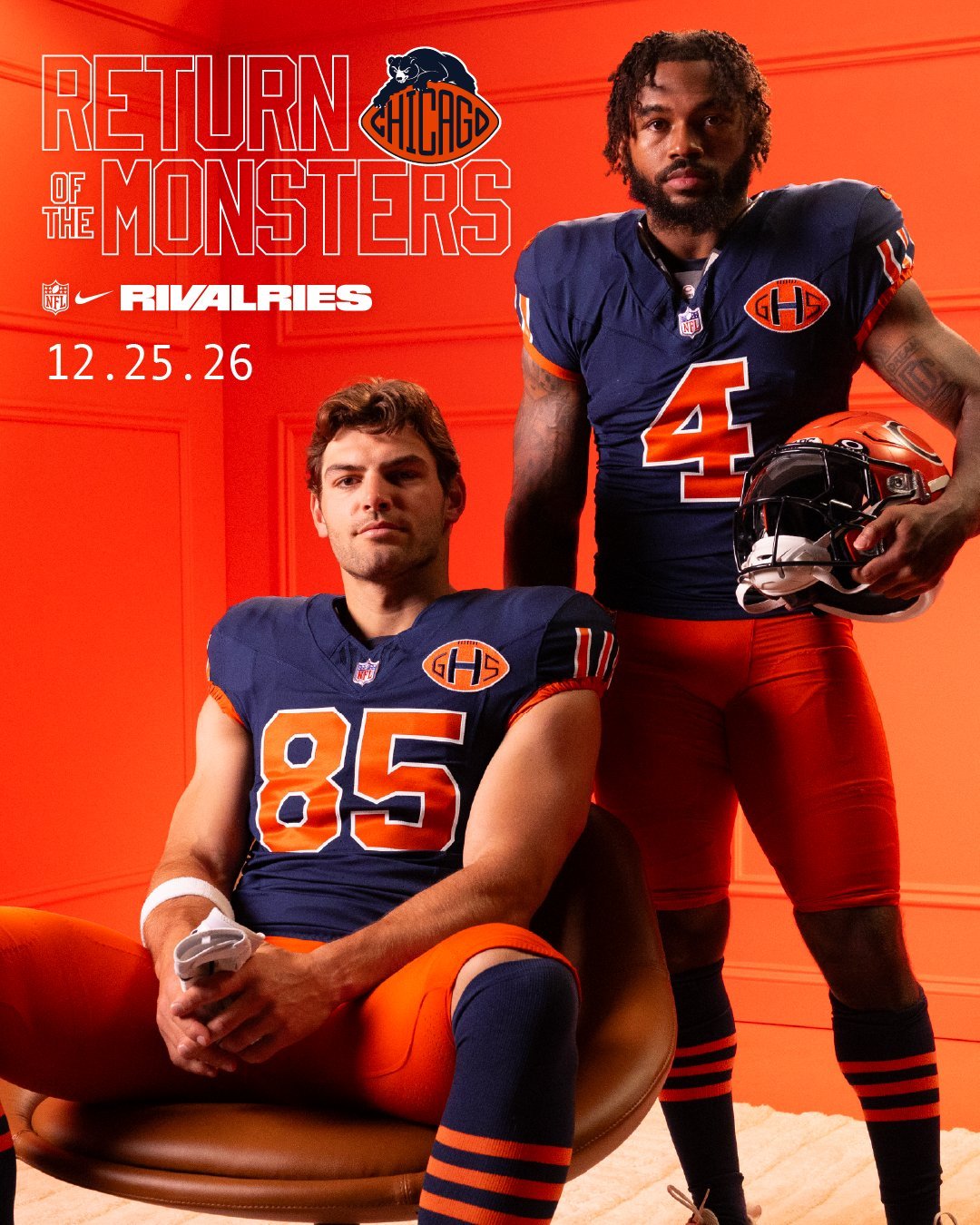 Chicago Bears Unveil "Return of the Monsters" Rivalries Uniform