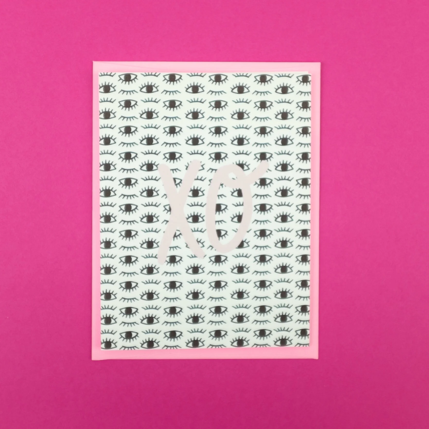 “XO” greeting card by Boundary & Thorn