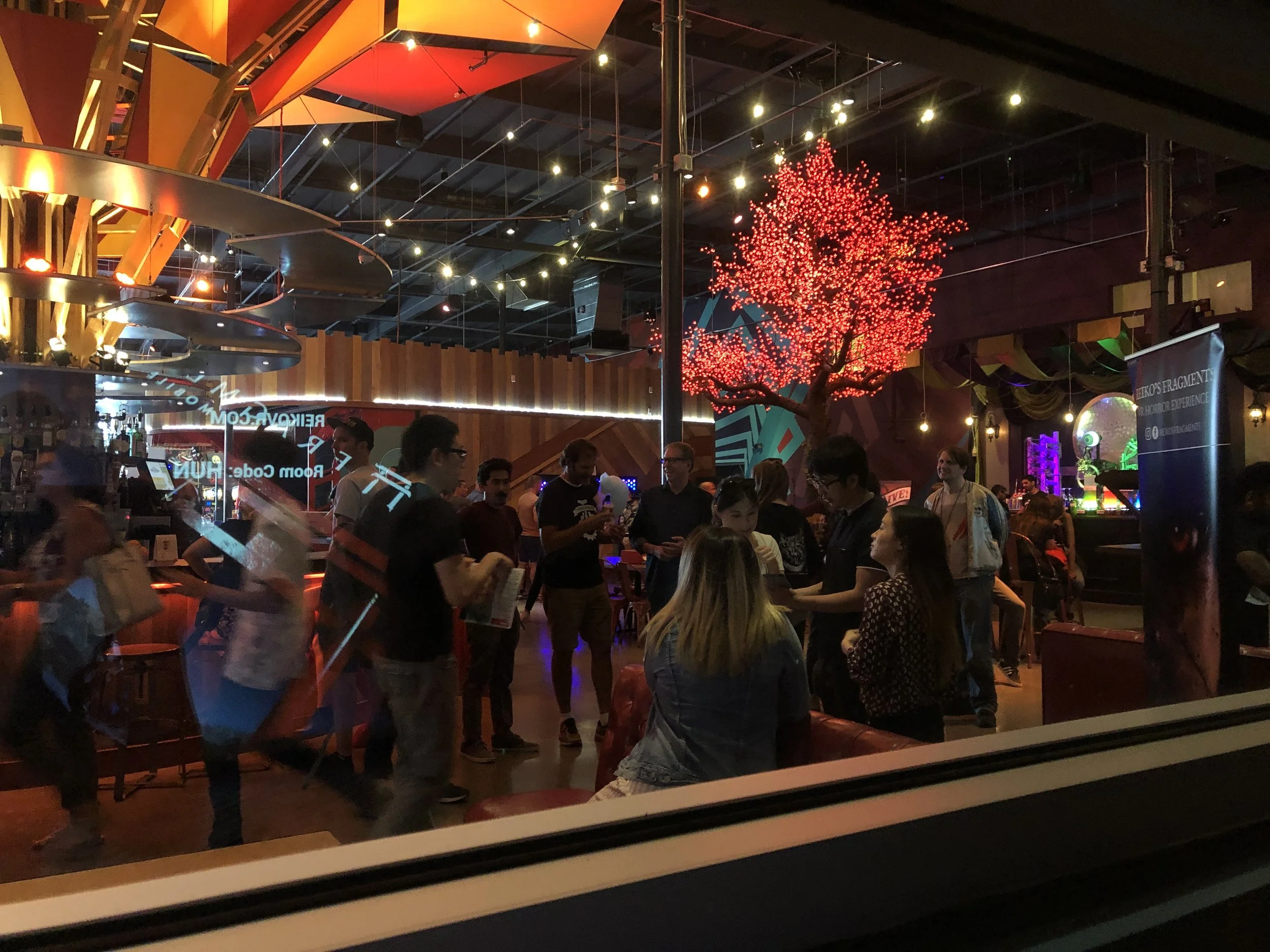 Pixel Canvas Parties at Two Bit Circus Beta Night