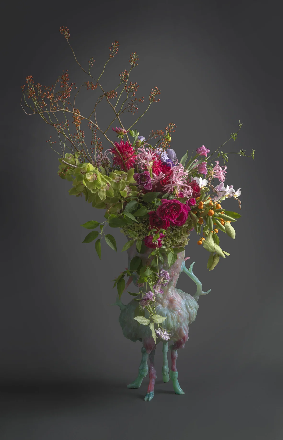 Hoof and Antler Vase