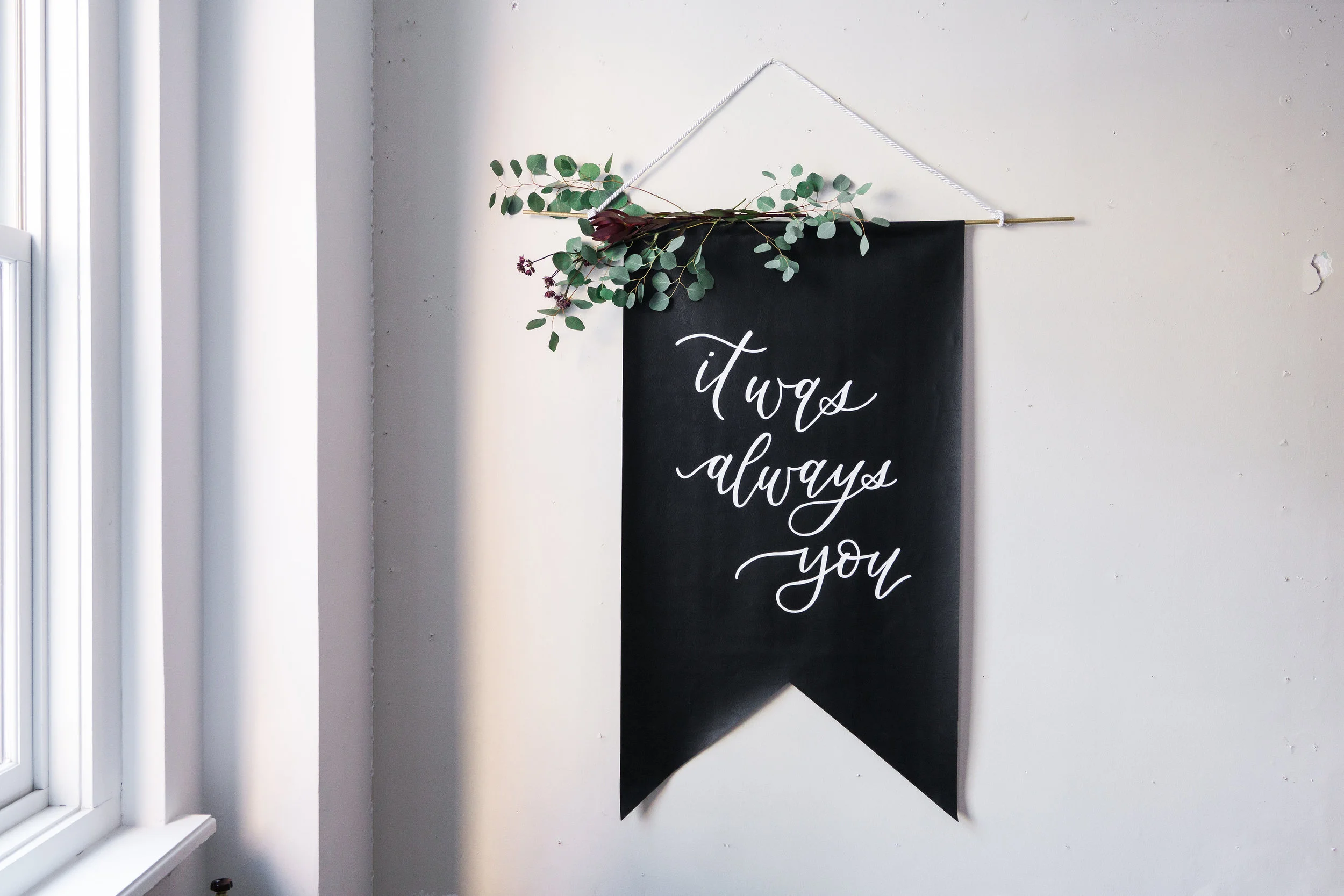 Faux leather banner | 2.5 ft x 4 ft